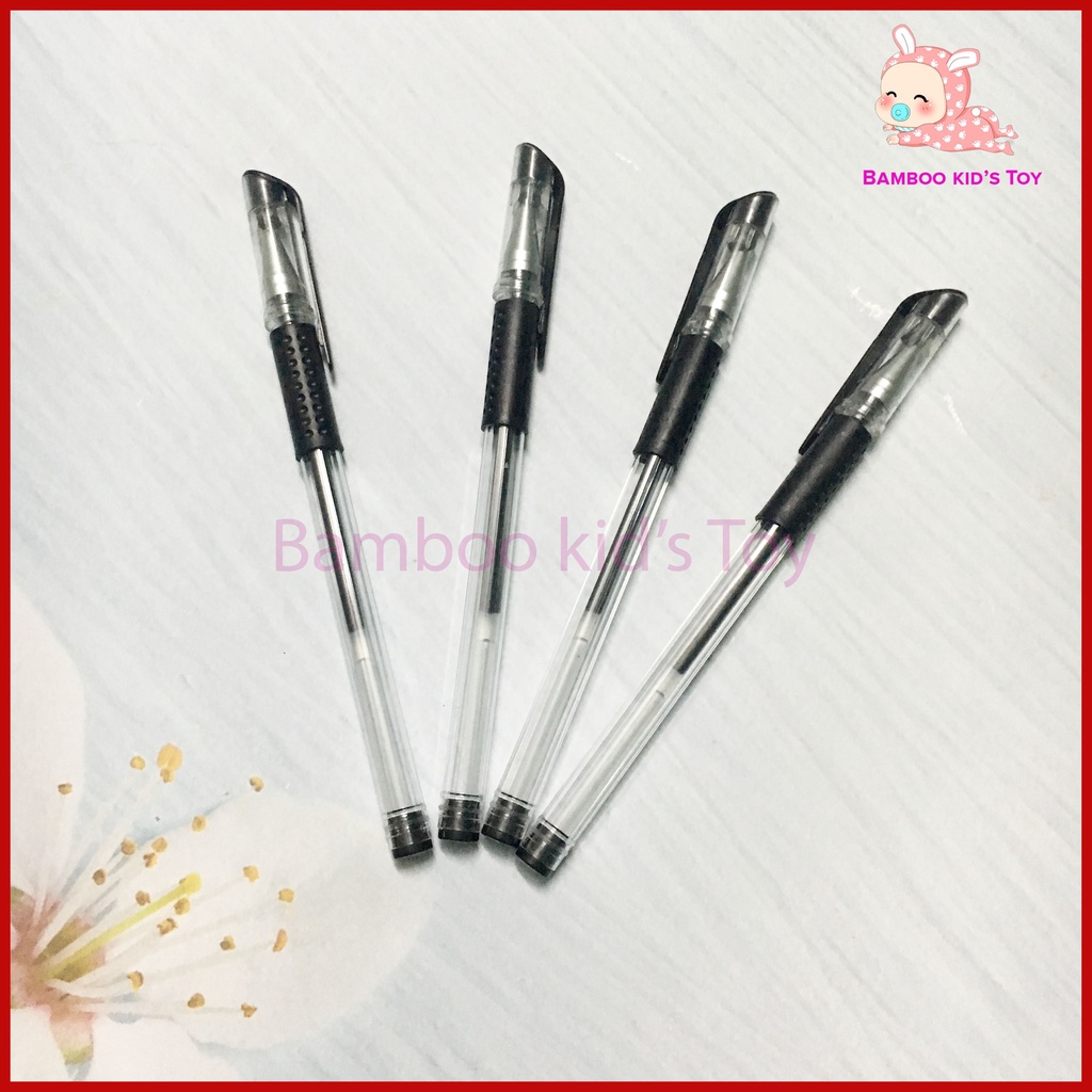 Bút Bi Bút Nước 0.5mm, Bút Bi Nước Văn Phòng Cao Cấp Mực Đều Nét Chữ Đẹp Có 3 Màu Xanh, Đỏ, Đen