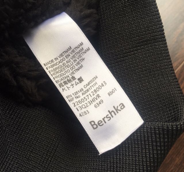 Áo khoác lót lông Bershka nylon Bomber Jacket | BigBuy360 - bigbuy360.vn