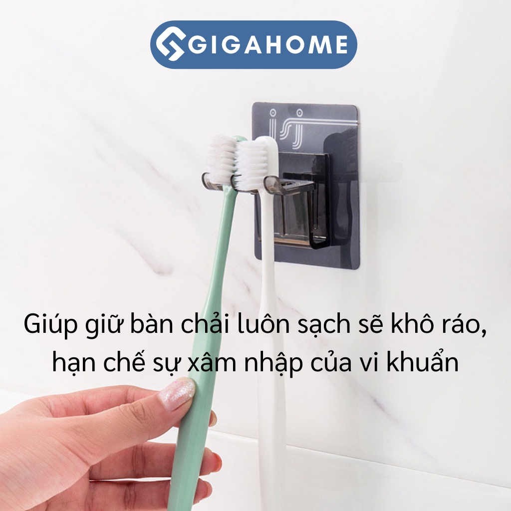 Giá Đỡ Bàn Chải Đánh Rằng Kèm Cốc Súc Miệng GIGAHOME Dán Tường Chắc Chắn10097