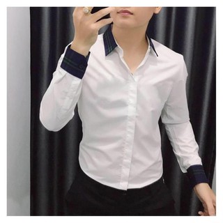 Áo sơ mi  - Áo sơ mi lụa cao cấp - Chất liệu lụa mềm mịn, mát mẻ, dáng trẻ trung thanh lịch, mặc bao đẹp