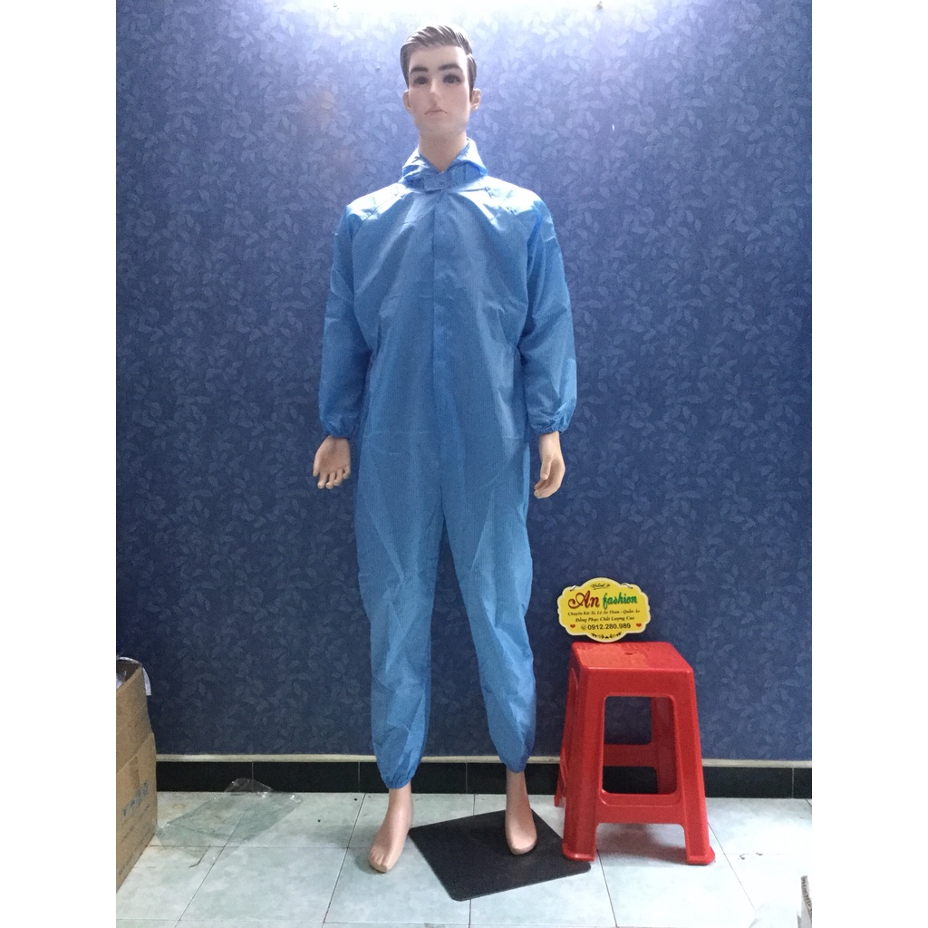Bộ phòng sạch chống tĩnh điện nam nữ _ Hình chụp thật