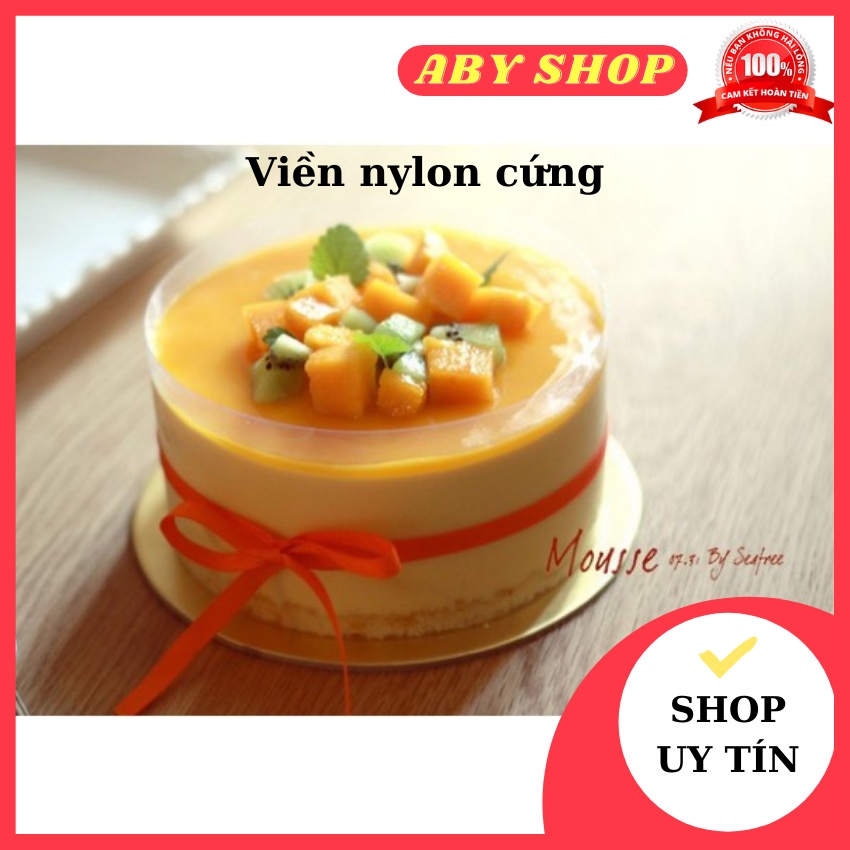 Viền nylon quấn thành bánh CAO CẤP viền nylon quấn bánh nilon 2m siêu đẹp