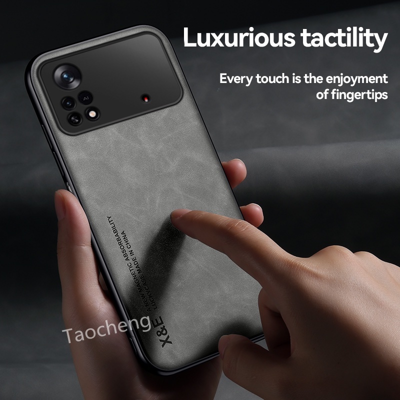 Ốp Điện Thoại Da Chống Sốc Thời Trang Cho Xiaomi Poco F5 X4 M4 GT NFC Pro 4G 5G X4Pro M4Pro X4GT X4NFC