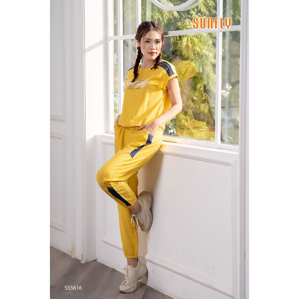 SS5616 - BỘ THỂ THAO LINEN ÁO TAY TRỄ QUẦN DÀI