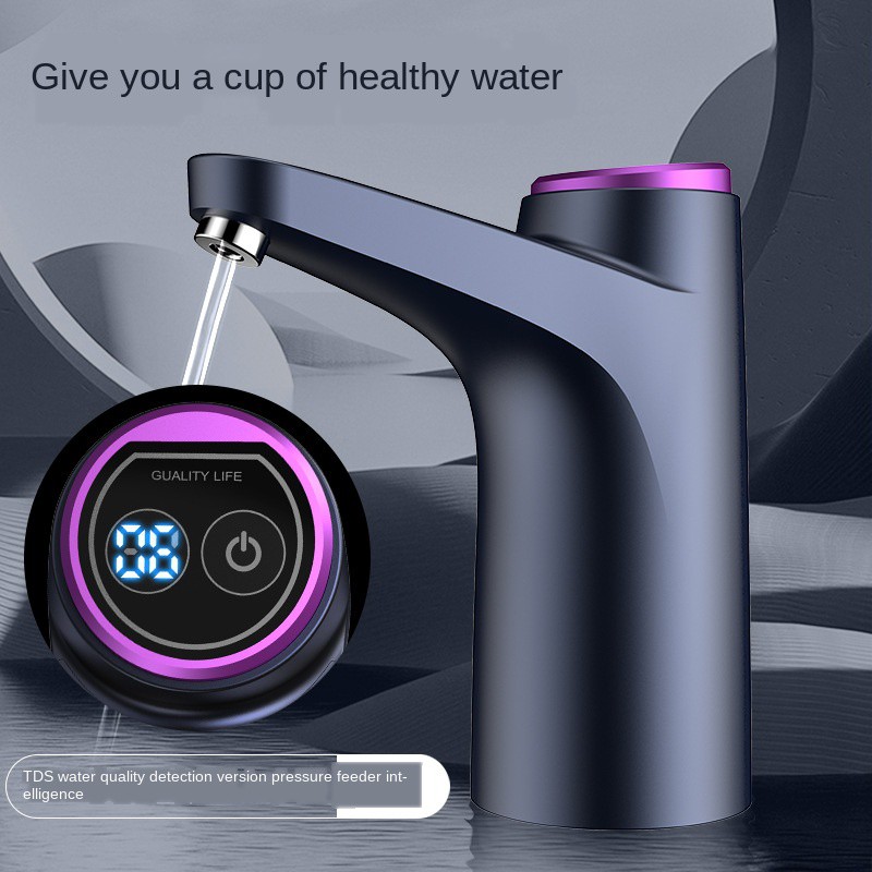 Vòi bơm nước uống mini tự động thông minh sạc cổng USB gắn bình nước đóng chai tiện lợi
