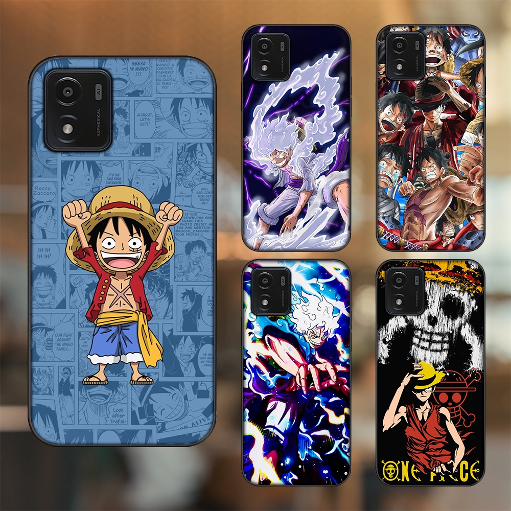 Ốp lưng Vivo Y01 viền đen in hình Luffy One Piece