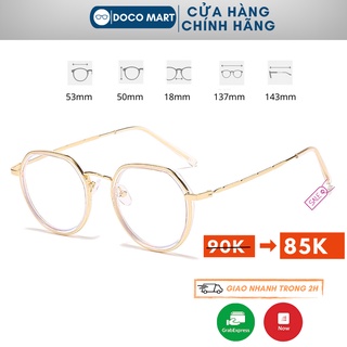 Gọng kính cận nam nữ DOCO MART M510 mắt kính cận tròn gọng kim loại cao cấp không gỉ