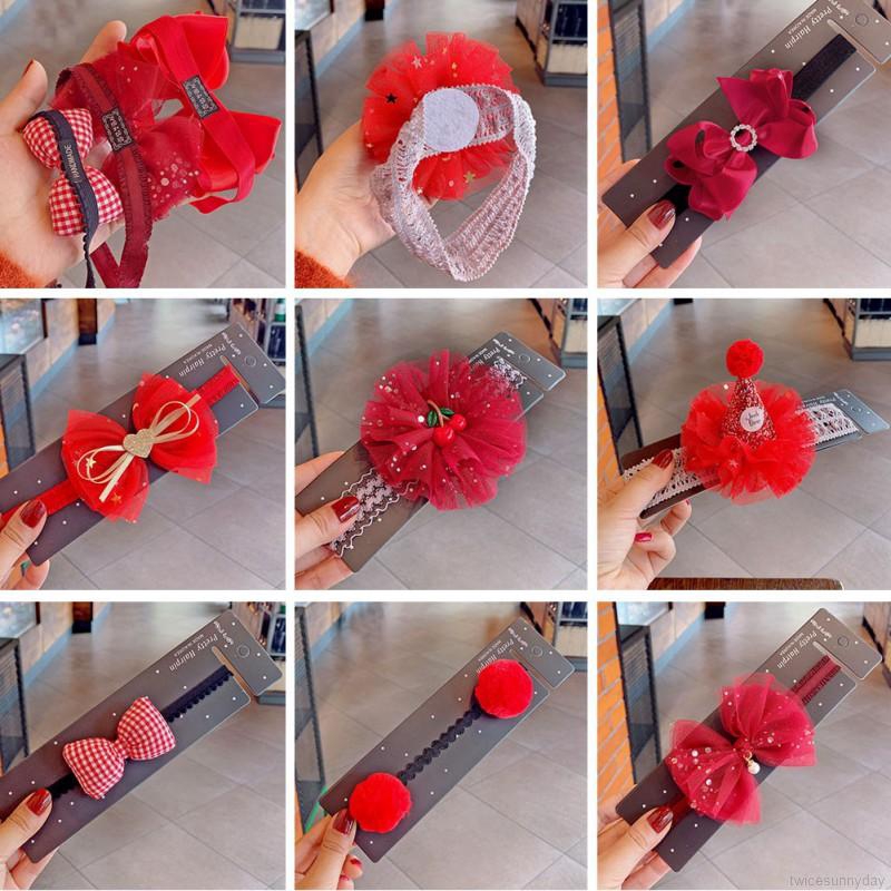 Băng đô cài tóc chúc mừng năm mới cho bé gái