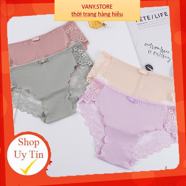 Quần Lót Nữ ❤️FREESHIP❤️ Quần Lót Nữ phối ren quyến rũ gợi cảm mẫu A52