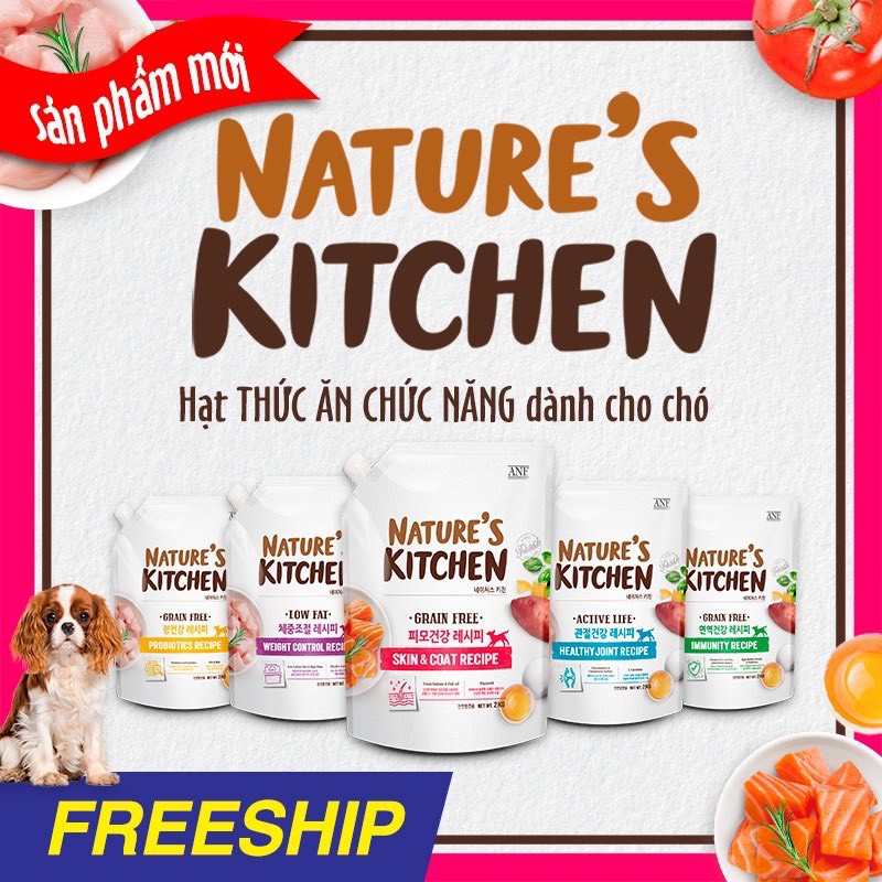 [2kg] ANF NATURE'S KITCHEN - Thức Ăn Hạt Dinh Dưỡng Chức Năng Cho Chó Mọi Lứa Tuổi