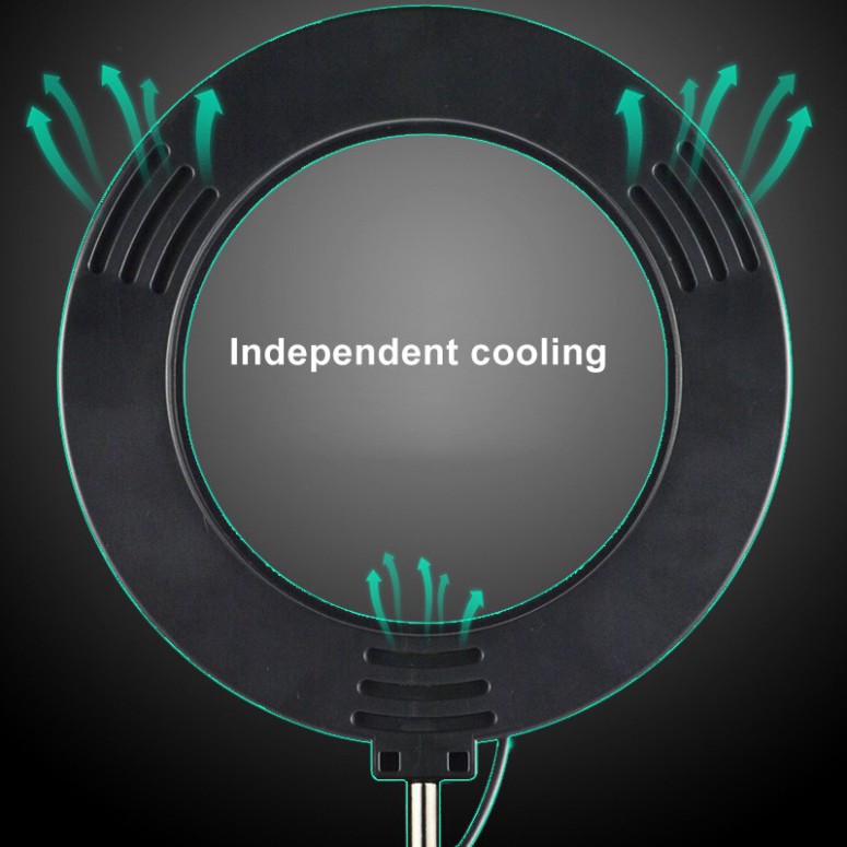 ivn170 Đèn LiveStream 16cm hỗ trợ ánh sáng chụp ảnh make up 3 chế độ - Chất liệu hợp kim chắc chắn - Phù hợp gắn các máy | BigBuy360 - bigbuy360.vn