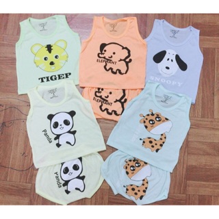 Sét 5 bộ chíp cotton hình con vật