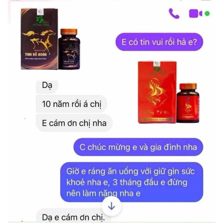 Viên uống điều hòa nội tiết tố Hồng Tố Nữ 500 viên