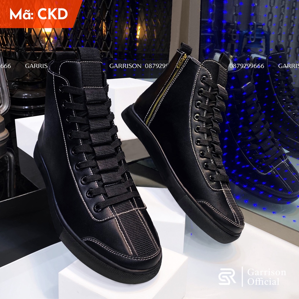 Giày Da Nam Cao Cấp Thời Trang Black or White Trẻ Trung Da PU Bền Đẹp GARRISON OFFICIAL Trending 2022
