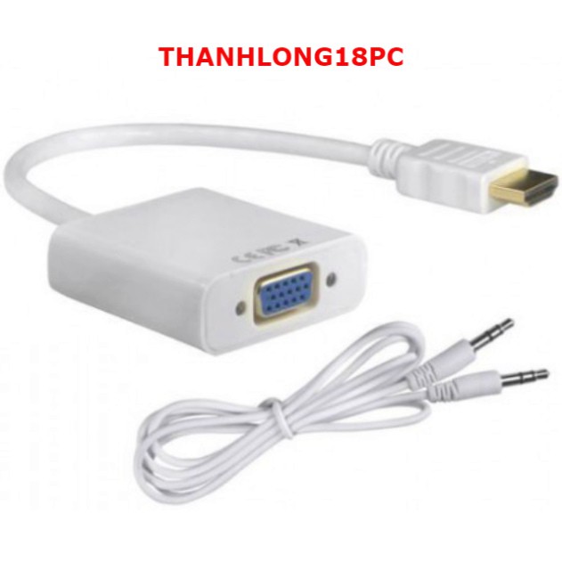 Dây Cáp Chuyển Đổi HDMI sang VGA có audio