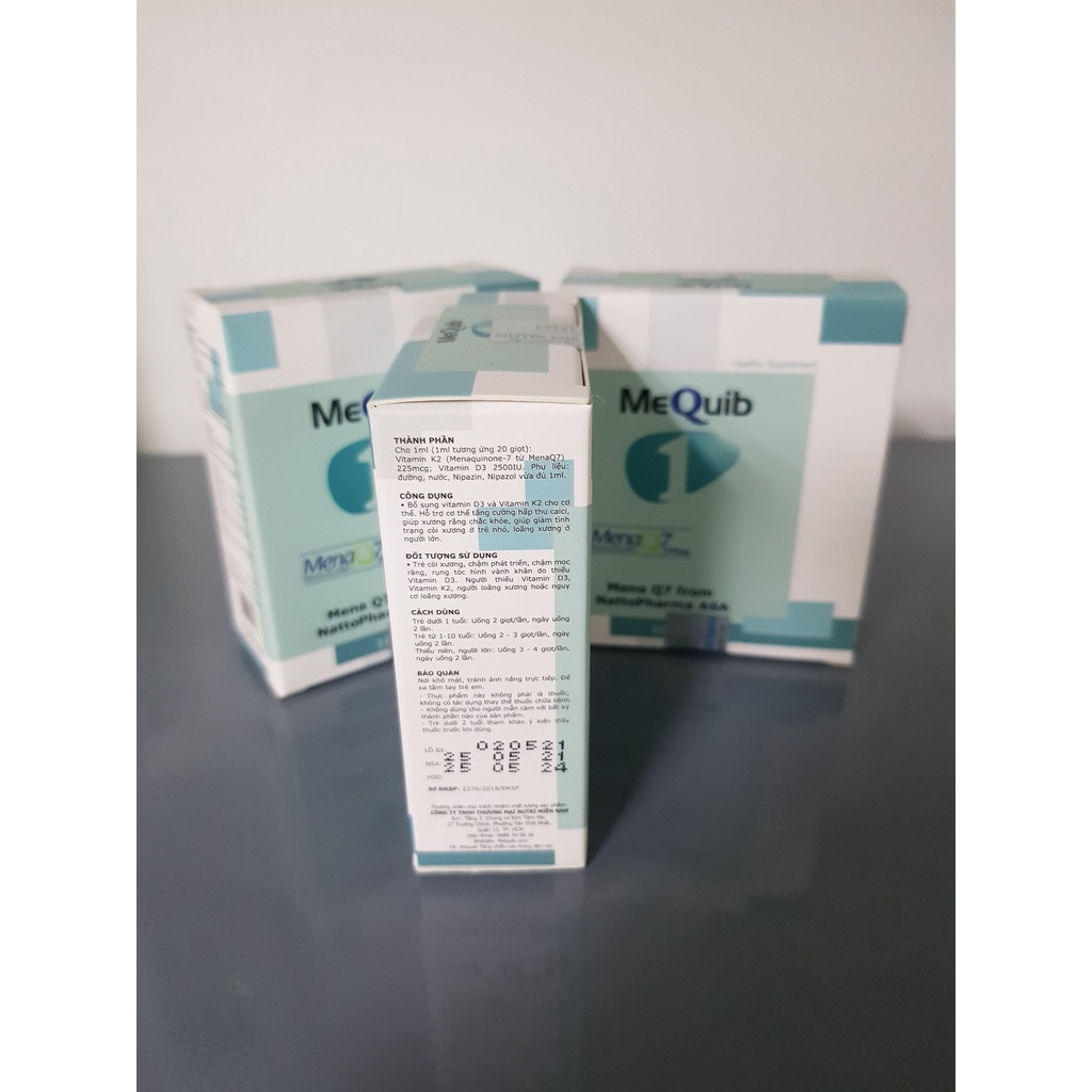 MeQuib 1 - Bổ sung vitamin D3 và vitamin K2