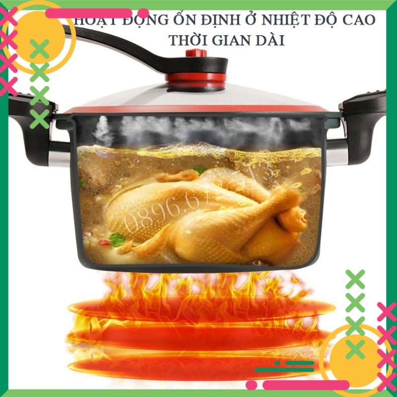 Nồi Áp Suất Điện Mini Đa Năng Chống Dính Hầm 3,5 Lít Nhanh Dùng Cho Bếp Từ Và Mọi Loại Bếp