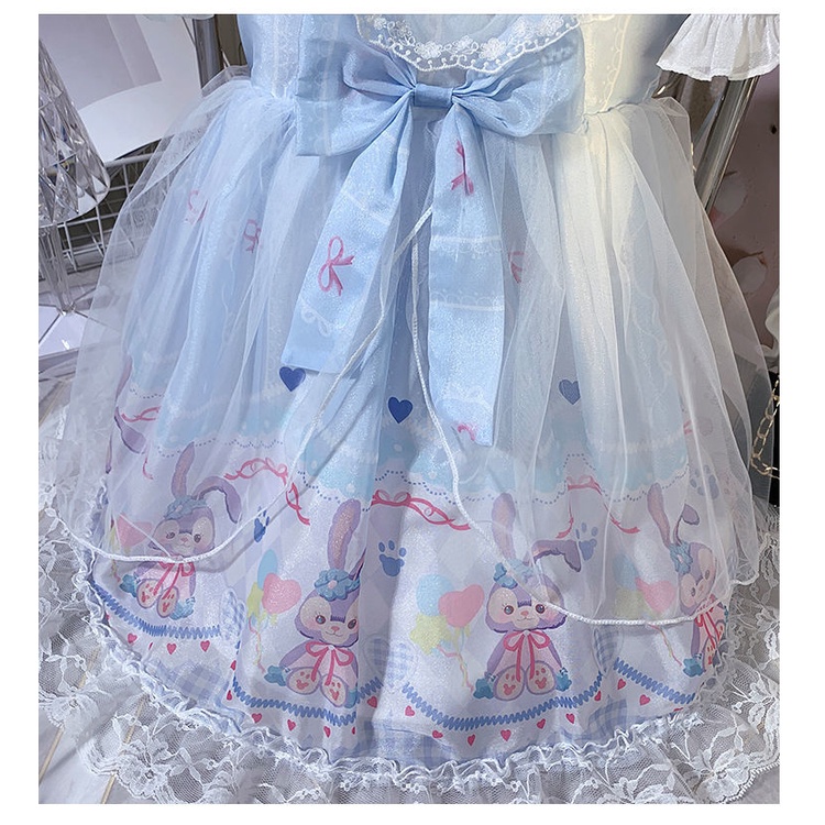 Đầm Công Chúa Lolita Tay Phồng Thời Trang Cho Bé Gái 2-10 Tuổi