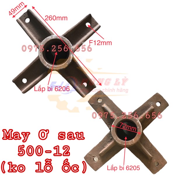 May ơ sau 500-12 không có ốc phụ tùng máy tuốt lúa phụ tùng mấy nông nghiệp phụ tùng Hùng Lỳ