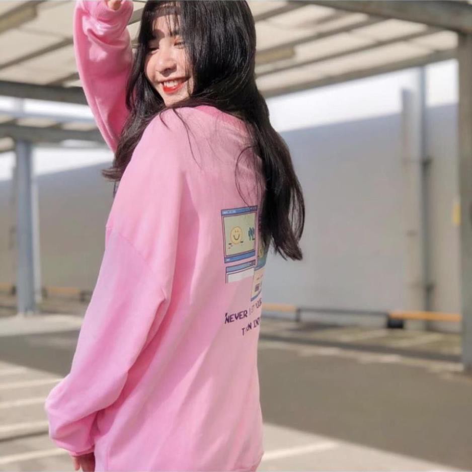 ÁO HOODIE NỮ CÓ HÀNG NÚT, HỌA TIẾT MẶT CƯỜI. CAM KẾT VẢI XỊN | BigBuy360 - bigbuy360.vn