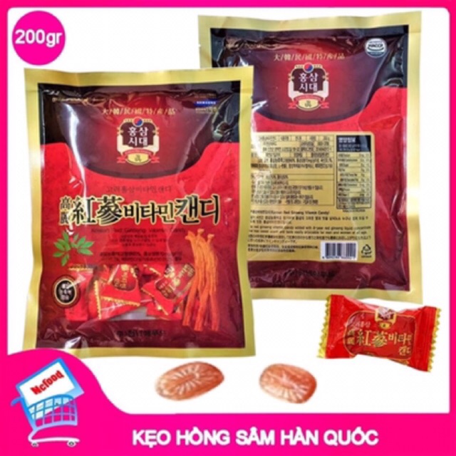 Kẹo hồng sâm hàn quốc 200g