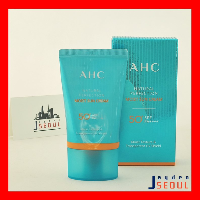 Kem Chống Nắng Ahc Tự Nhiên Hoàn Hảo 50ml 50pf Pa + + + + / AHC NATURAL PERFECTION MOIST SUNSCREEN SUN CREAM