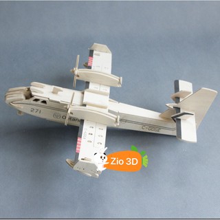 Mô hình lắp ráp gỗ 3D Máy bay dân dụng