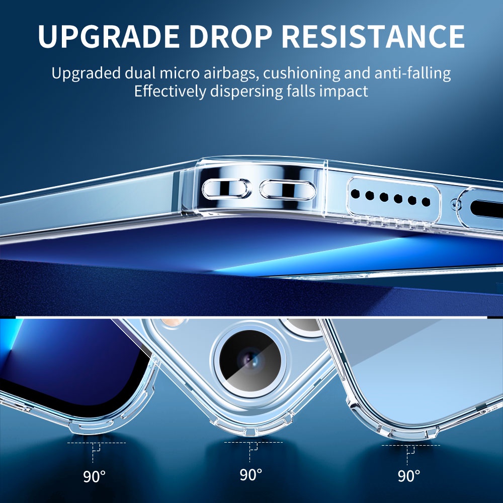 SmartDevil Ốp điện thoại silicone dẻo trong suốt thích hợp cho iPhone 13 12 11 Pro Max Mini 6 7 8 Plus XR SE 2020