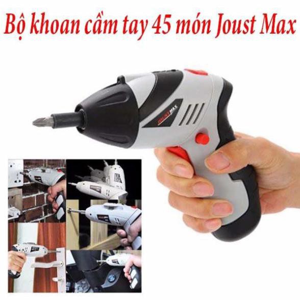 [Hàng Loại 1] Máy khoan và vặn ốc vít cầm tay mini 45 chi tiết Joust Max