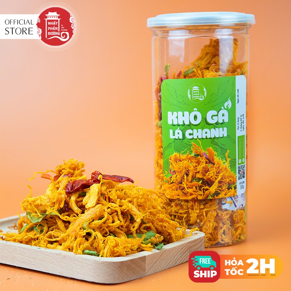 Khô gà lá chanh 300g Nhất Phẩm Đường đồ ăn vặt không cay | BigBuy360 - bigbuy360.vn