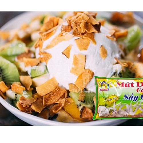 Gói 500GR MỨT DỪA VỊ CACAO SẤY GIÒN SIÊU THƠM NGON THANH THANH