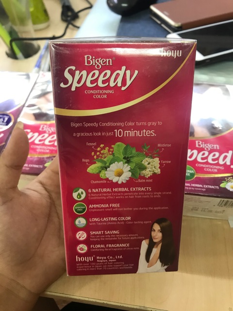 Thuốc nhuộm tóc bạc Bigen Speedy Conditioning Color (Số 4)