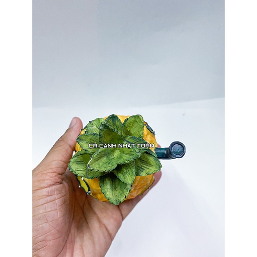 MÔ HÌNH NHÀ BẰNG KHÓM TRANG TRÍ BỂ CÁ, TIỂU CẢNH CAO 13CM