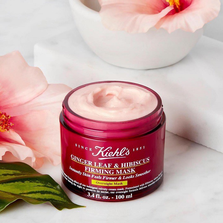 Mặt nạ ngủ Kiehl’s Ginger Leaf & Hibiscus Firming Mask 14ml (thái hà shop)