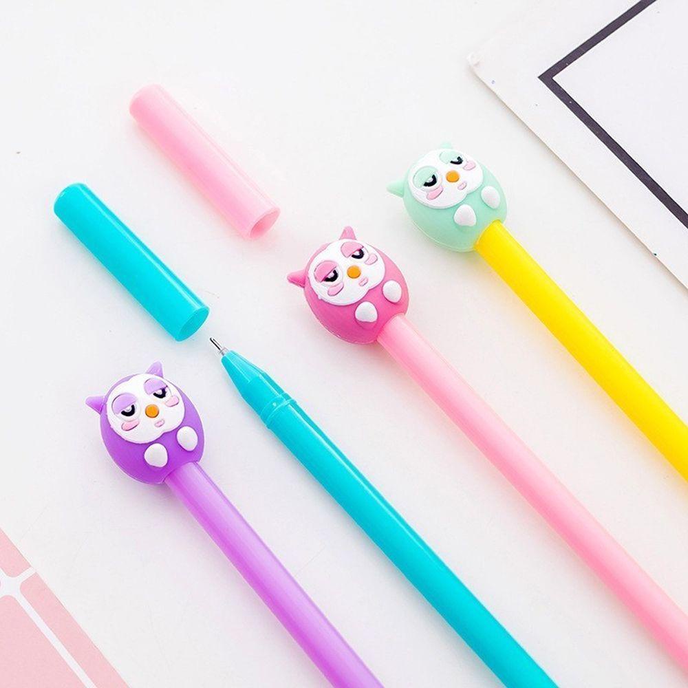 Bút Bi Mực Đen Ngòi 0.5mm Hình Chú Chim Hoạt Hình Vui Nhộn Cho Bé