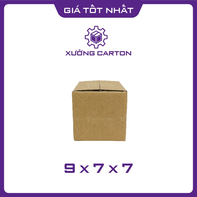9x7x7 - 50 hộp carton giấy nhỏ đóng gói hàng
