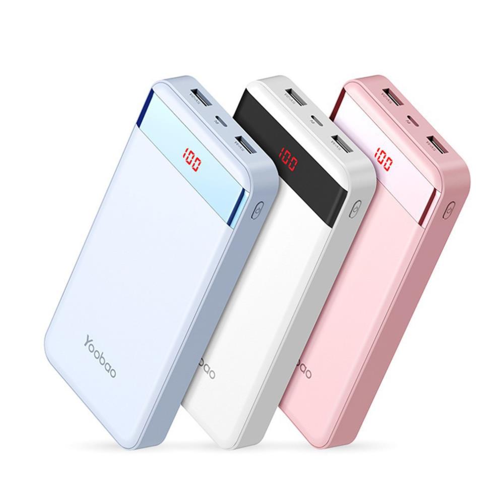 Pin Sạc Dự Phòng 20000mAh YOOBAO M20Pro có đèn pin LED Chính hãng