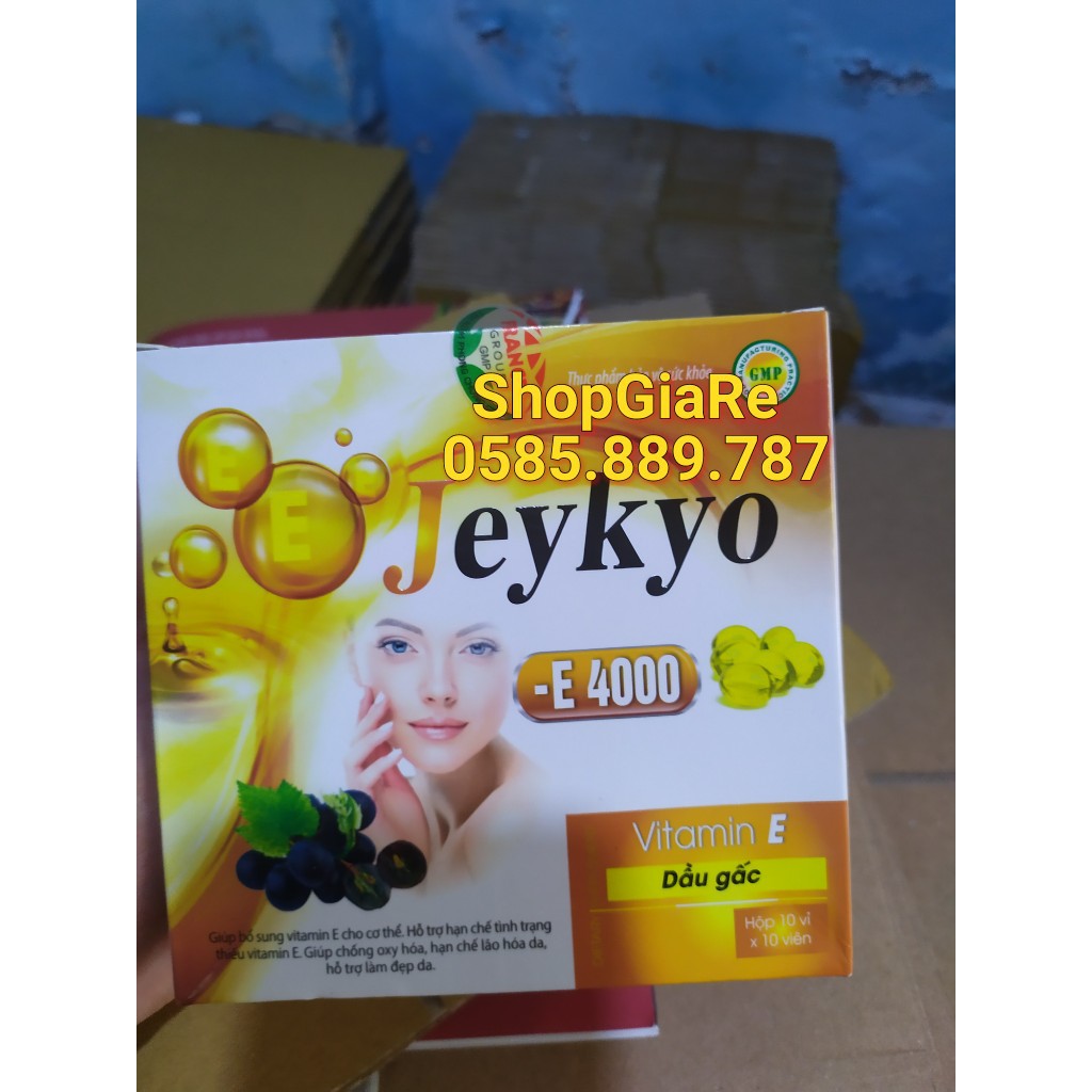 Jeykyo E 4000 bổ sung Vitamin E chiết xuất từ lô hội chống oxy hóa, chống lão hóa da, bổ sung vitamin e, sáng da | BigBuy360 - bigbuy360.vn