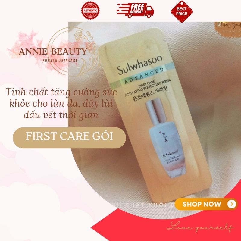 (Set 12 gói) Tinh chất first care Sulwhasoo Activating Perfecting Serum dưỡng da, khởi động vẻ đẹp vốn có của làn da