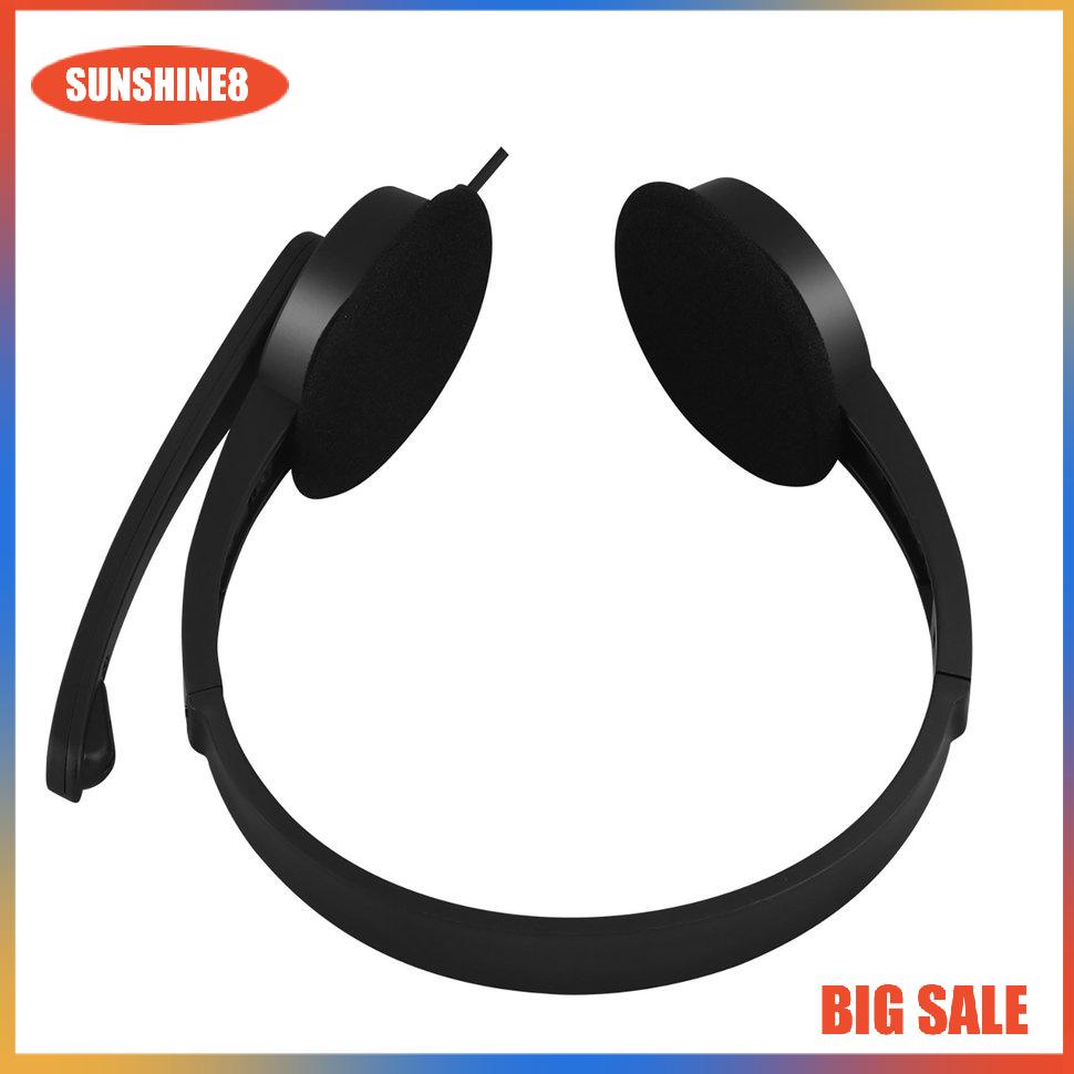 【SUN】6108 Wire Headphones Gaming Soft Earmuffs In-Ear Gaming Headphone Headset