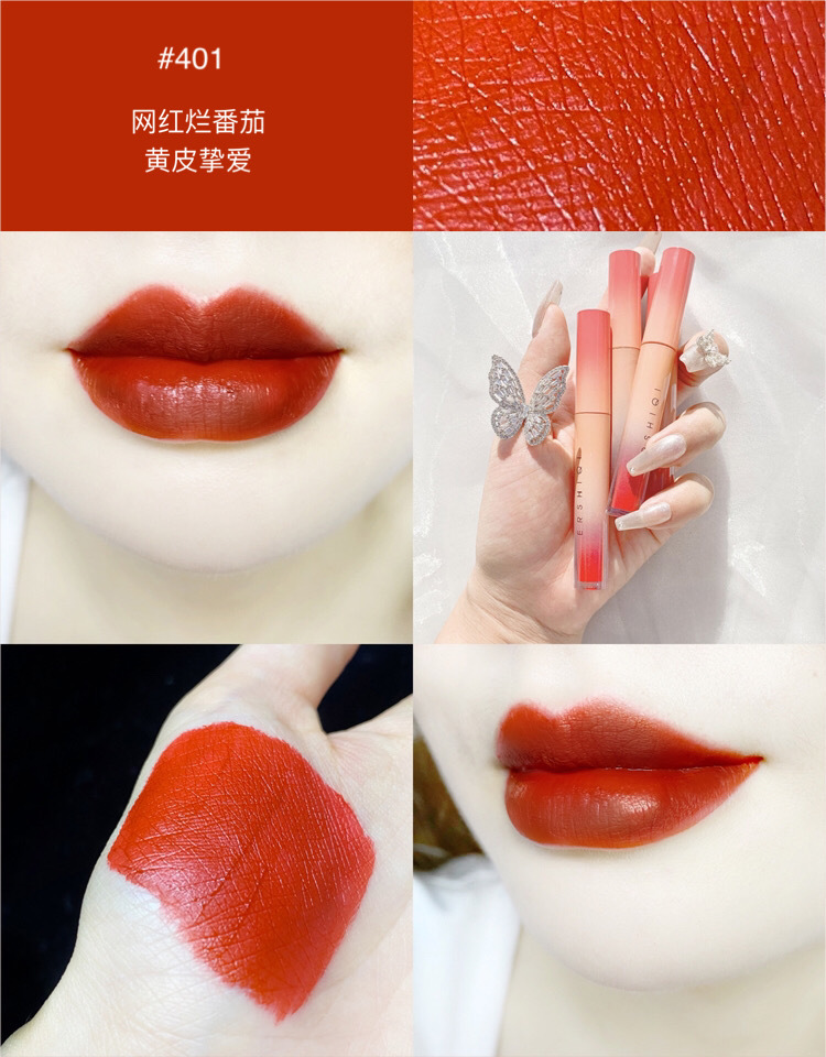 [Hàng mới về] Son Môi Trang Điểm Màu Nhung Lì Không Phai Không Dính Cốc | BigBuy360 - bigbuy360.vn