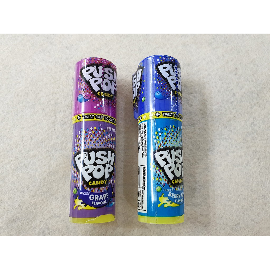 [Siêu hot] Combo 2 cái Kẹo Son Push Pop Candy hương vị Mâm Xôi, vị Cola loại 15g ( Mẫu mới - Nội địa USA-  Mỹ)