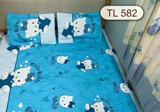Drap Bộ coton Thắng Lợi loại 1 ( kèm mền)