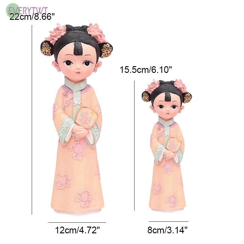 Búp bê phong cách Trung Hoa cổ điển chất liệu resin và được làm thủ công