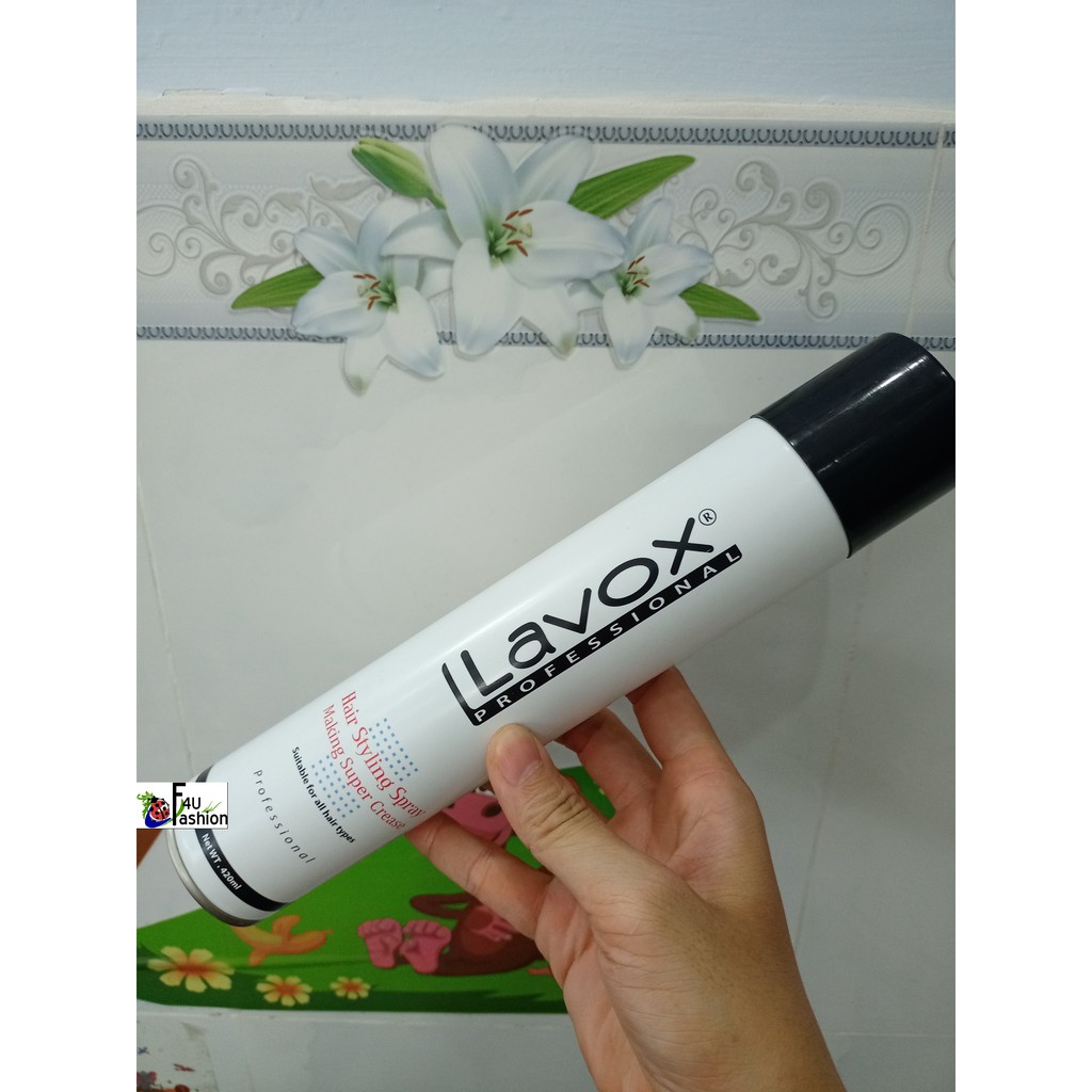 1 chai Keo xịt cứng tóc Lavox dùng để cố định tóc trang điểm dự tiệc, trang điểm cô dâu