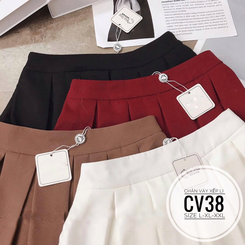 BIGSIZE Chân váy xếp li CV38
