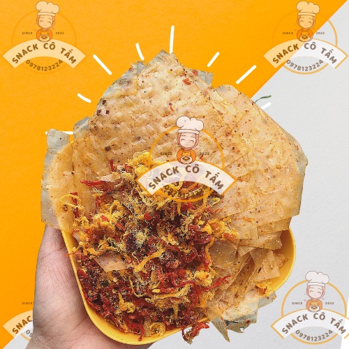 Bánh tráng xì ke muối nhuyễn tây ninh topping bò gà Bánh tráng miếng mix đậm vị cực ngon túi zip /Snack Cô Tấm