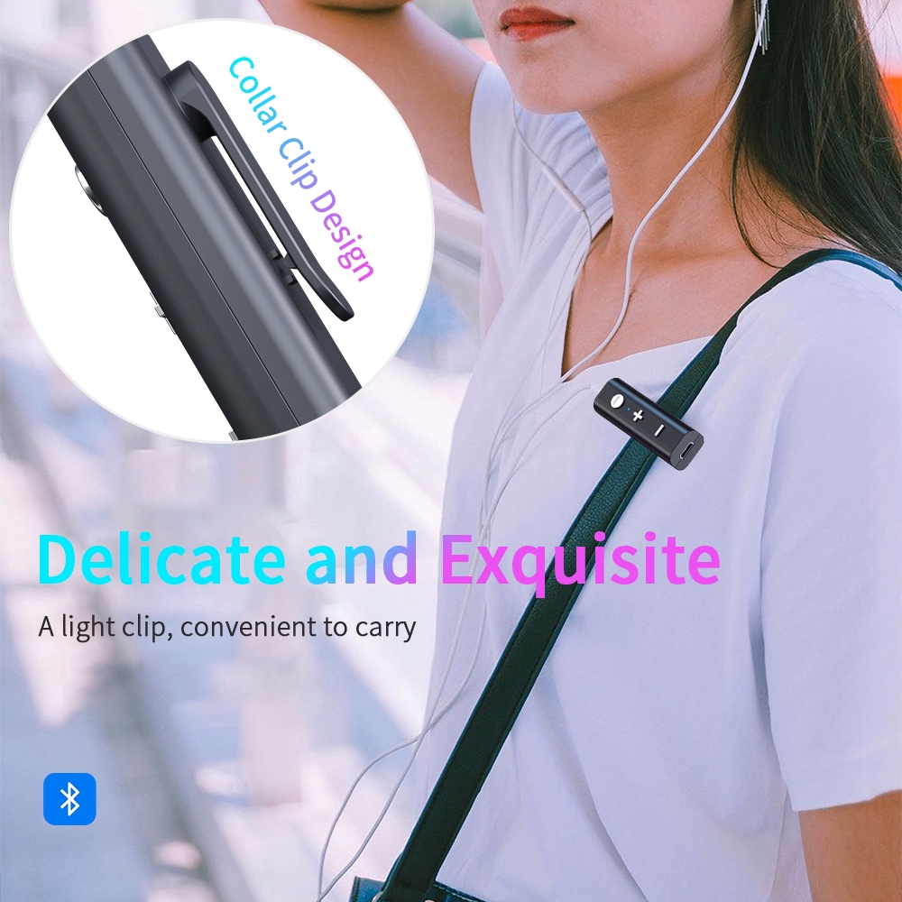 Đầu thu âm thanh không dây Essager kết nối Bluetooth 5.0 có cổng tai nghe 3.5mm chất lượng cao