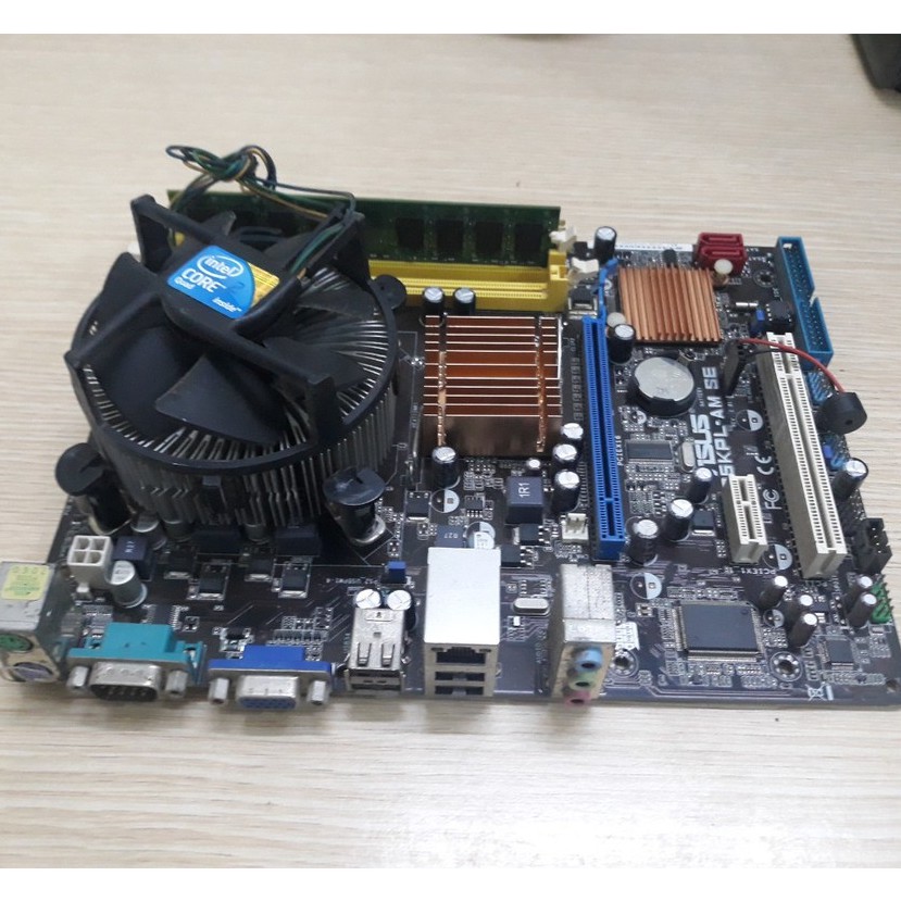 Combo main Asus G41 DDRIII socket 775 + 4Gb + E8400 + Quạt