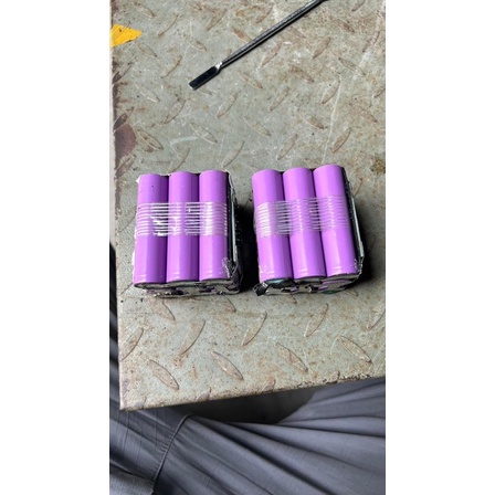 Acquy 12v chạy pin khối 3s3p 5Ah lõi pin hồng